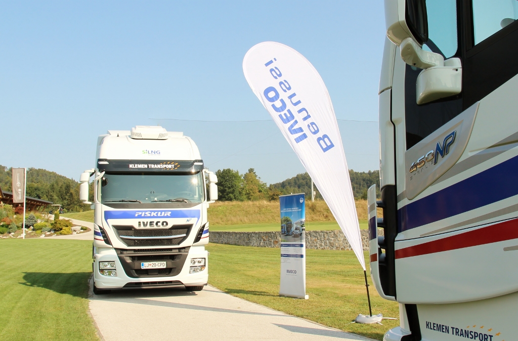 Najnovejša pridobitev podjetja Klemen Transport so trije Stralisi s pogonom na LNG.