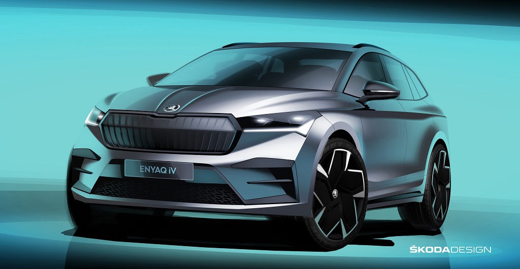 Prihaja prvi Škodin popolnoma električni SUV