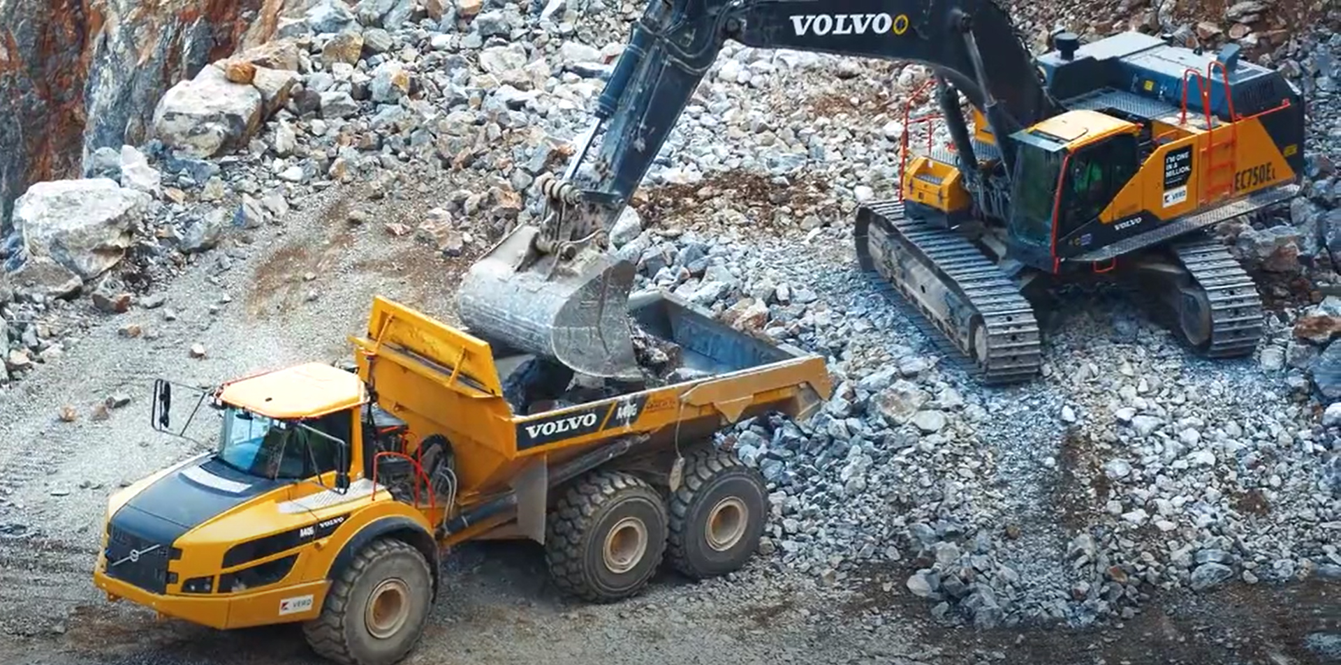 Verd – Za prevoz težkega materiala znotraj kamnoloma – Volvo A40G