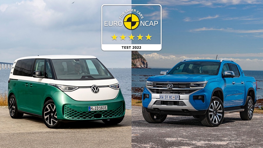 Novi ID. Buzz in novi VW Amarok izjemno varna