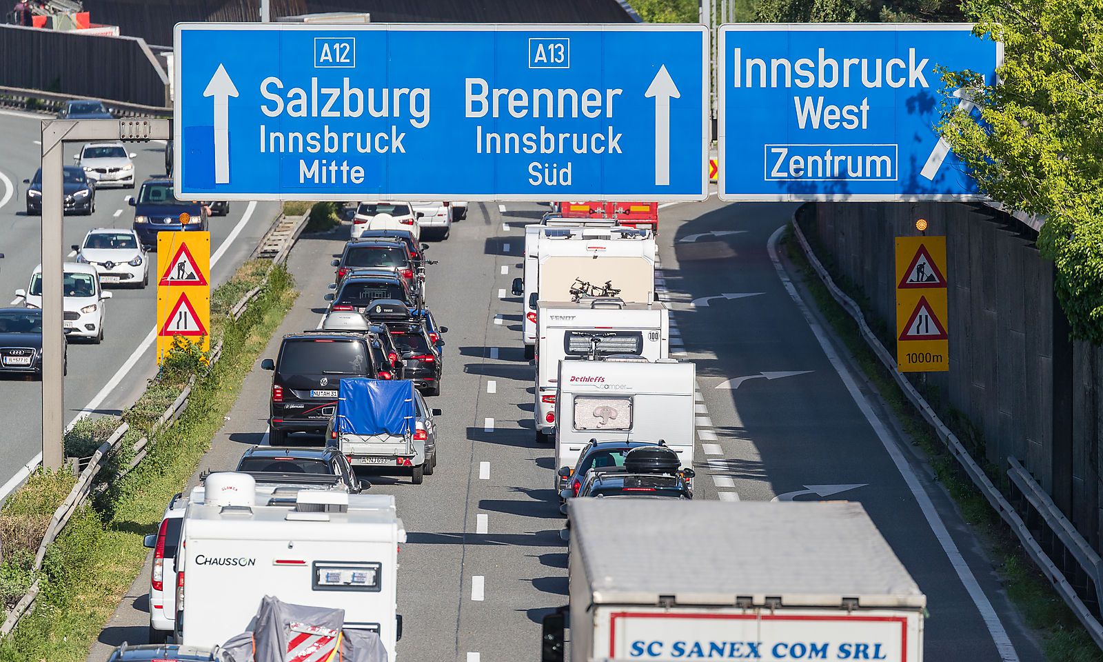 Prepoved vožnje čez Tirolsko za Euro 5 tovornjake