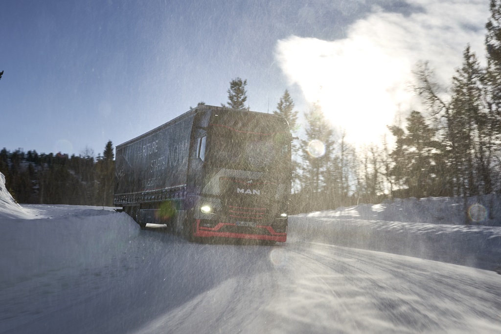 MAN eTruck se spopade s polarno zimo