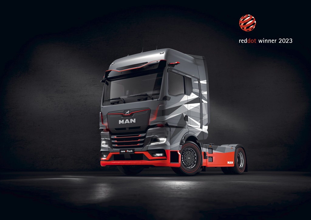 Videz, ki naelektri: MAN eTruck je prejel nagrado Red Dot Design Award 2023