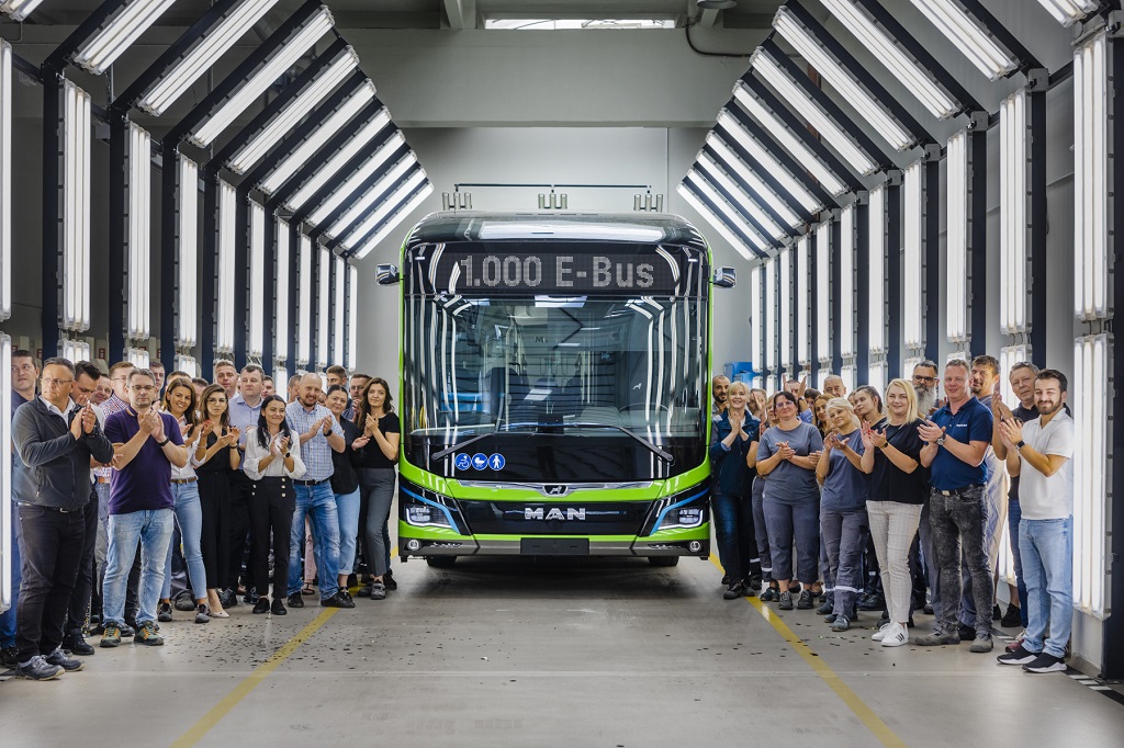MAN proizvedel 1.000 električnih avtobusov