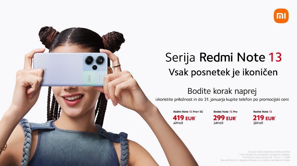 Xiaomi predstavil povsem novo serijo pametnih telefonov Redmi Note 13