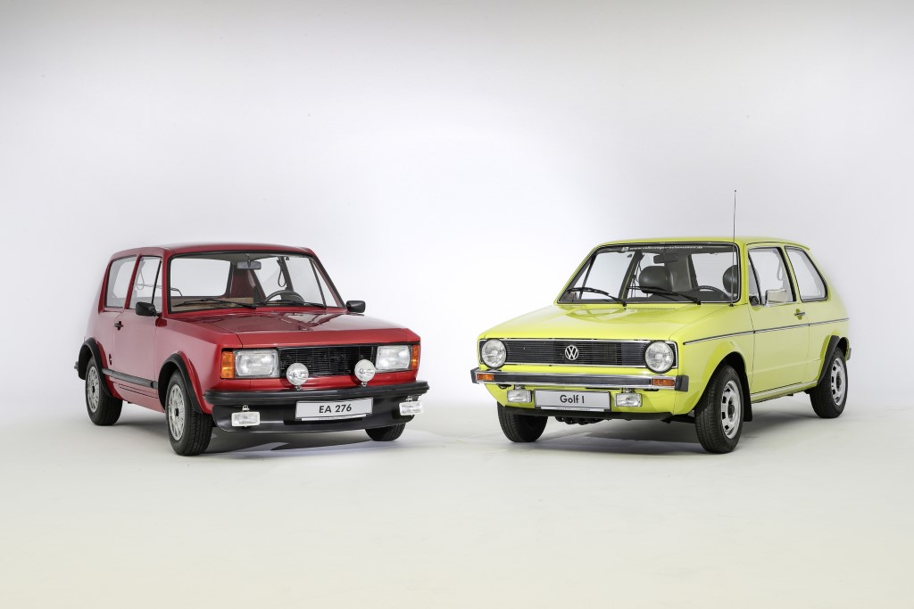 Golf I in edinstveno študijo EA 276 – predhodnika Golfa iz leta 1969, ki so ga izdelali v Wolfsburgu.