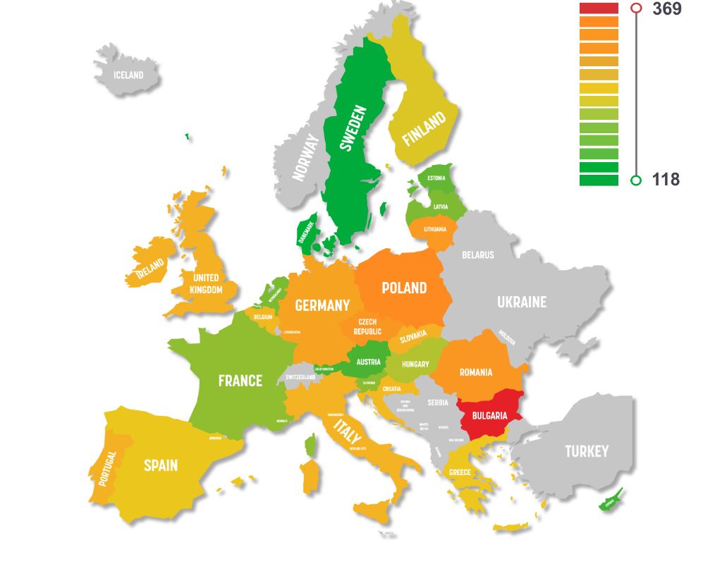 Najnevarnejše ceste v Evropi za voznike tovornjakov