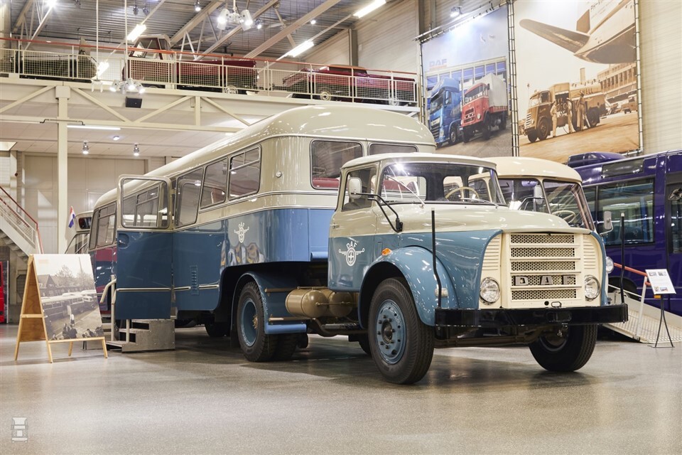 Edinstvena kombinacija torpednega avtobusa v muzeju DAF