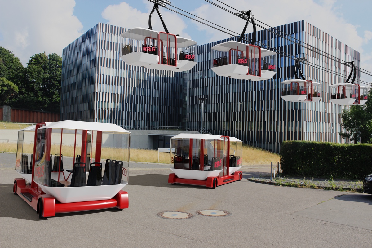 Projekt upBUS združuje avtonomni električni avtobus z žičnico